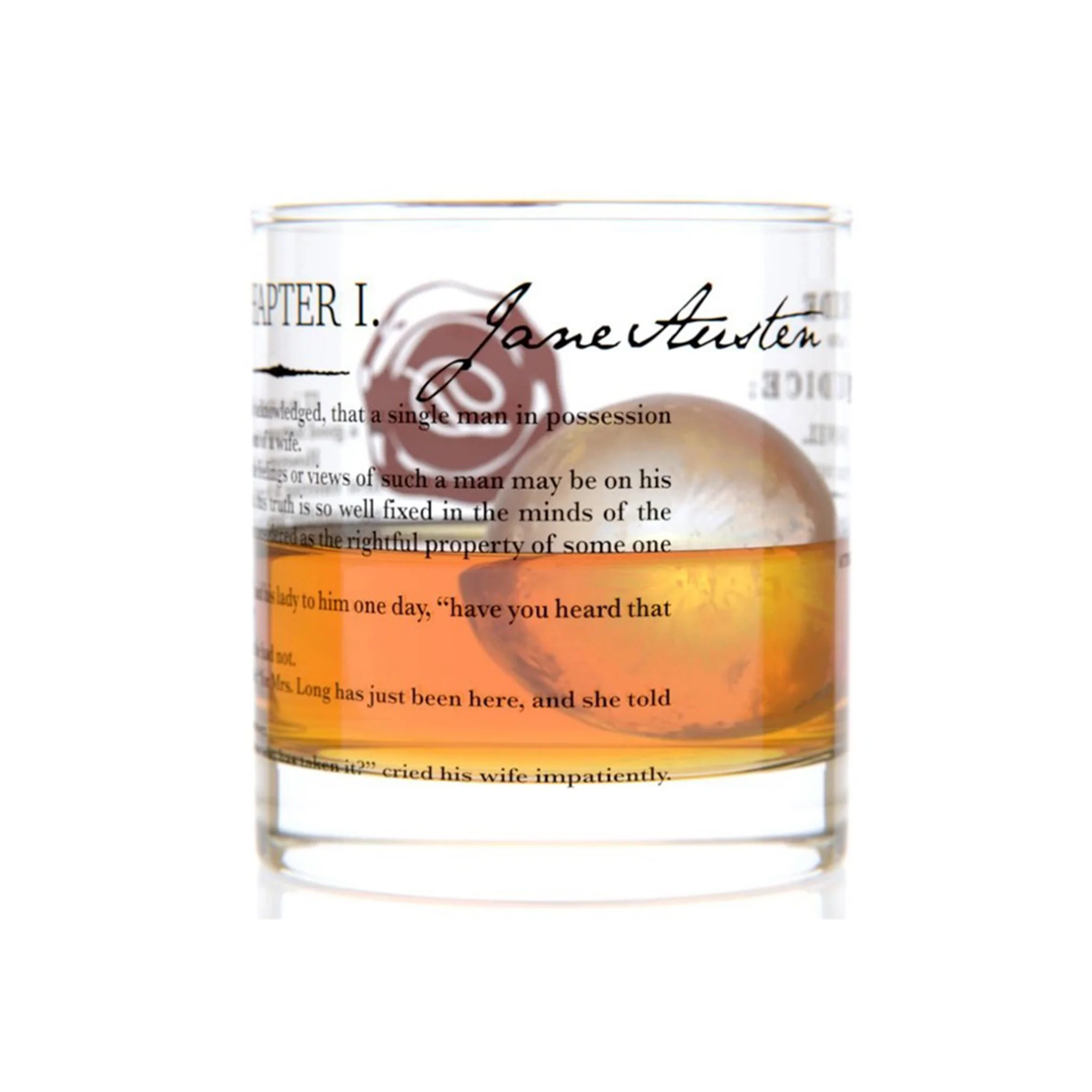 Pride and Prejudice Rocks Glass - Image 3